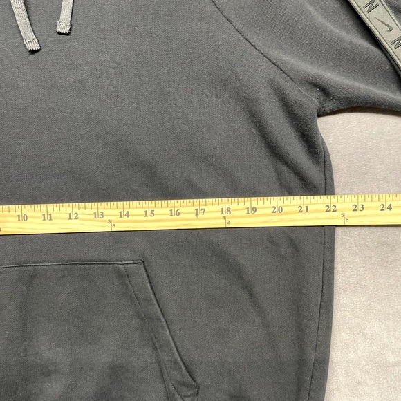 Nike Hoodie Mens Large Black Cotton Kangaroo Pockets Raglan Long Sleeve Pullover - Picture 7 of 10
